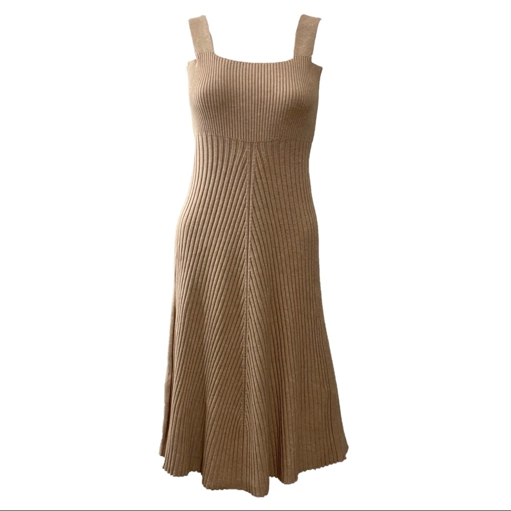 New WT! Sleeveless Midi A Line knitted Dress